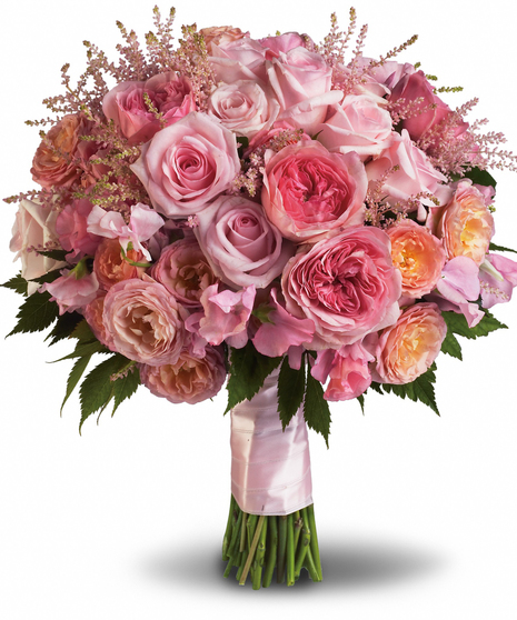 Pink Rose Garden Bouquet