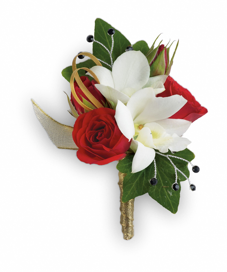 Star Studded Boutonniere