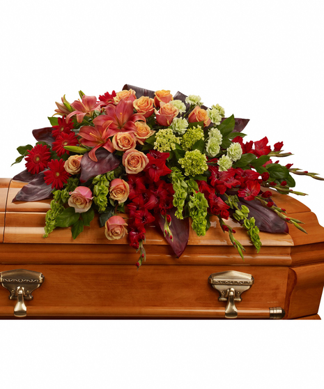 A fond Farewell Casket Spray