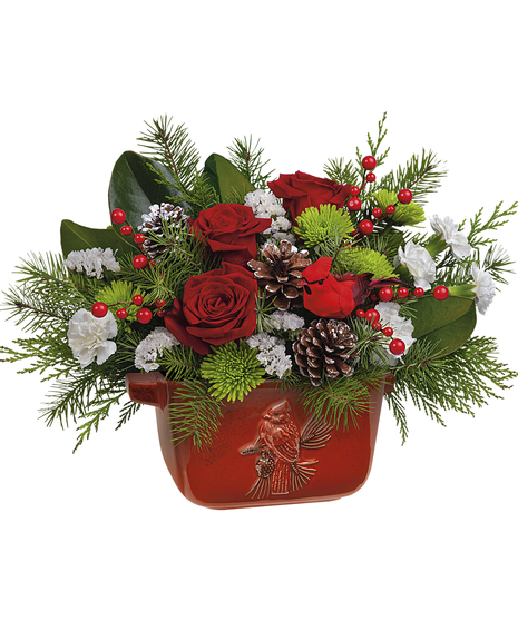 Classic Cardinal Centerpiece