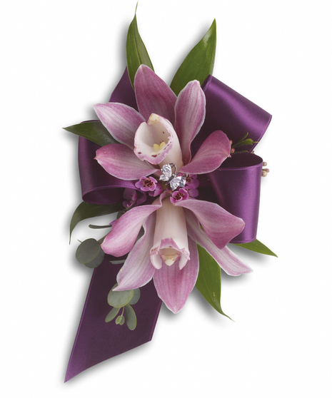 Exquisite Orchid Wristlet
