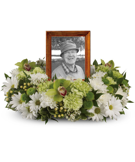 Garden Wreath Photo Tribute