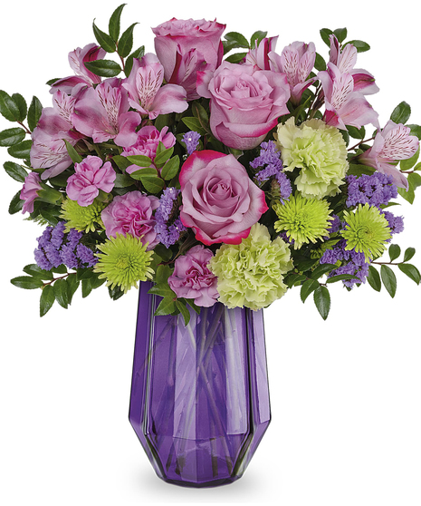 lavender and green flowers