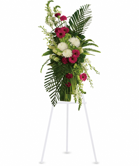 Gerberas & Palms Spray