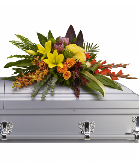 Island Memories Half Casket Spray