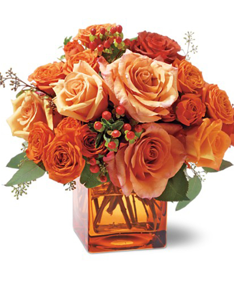 Orange Rose Mosaic
