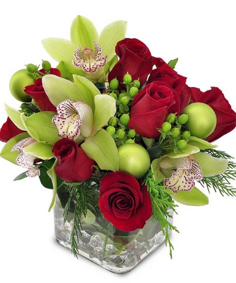 Orchids & Roses Centerpiece