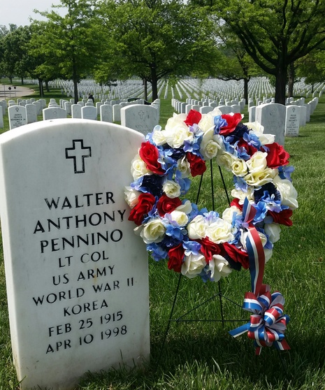 Patriotic Memorial Wreath ( petite, for an exisiting grave)