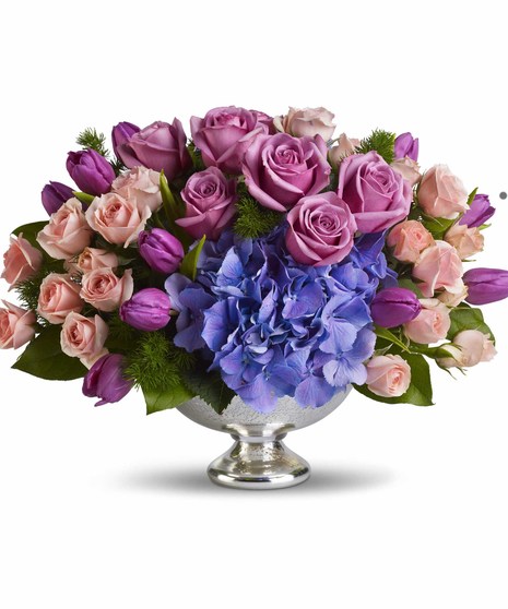 Purple Elegance Centerpiece