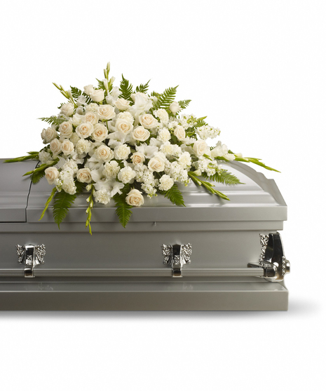 Silken Serenity Casket Spray