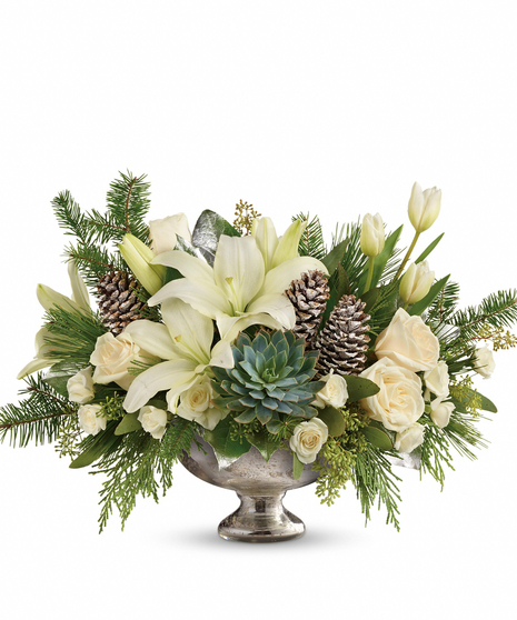 White Winter Artificial Holiday Arrangement